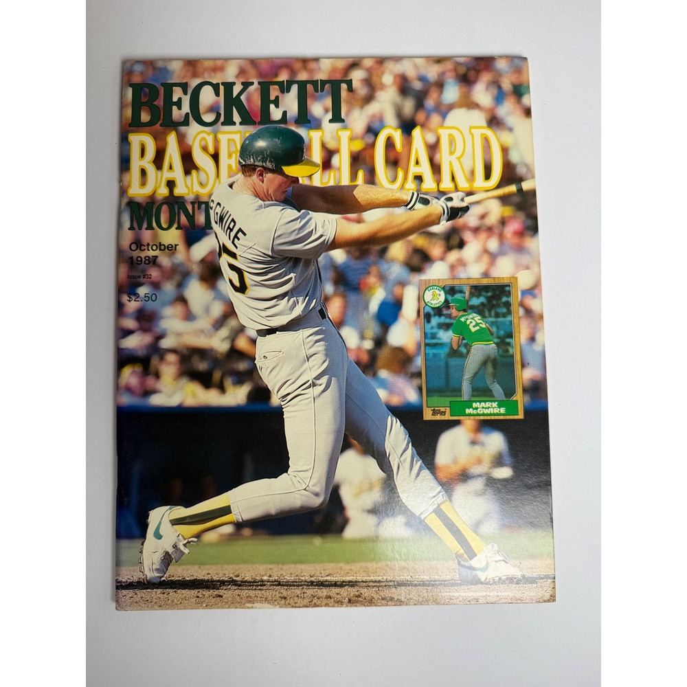 Beckett Baseball Card Monthly October 1987 Issue 32 Mark McGwire Tony Gwynn